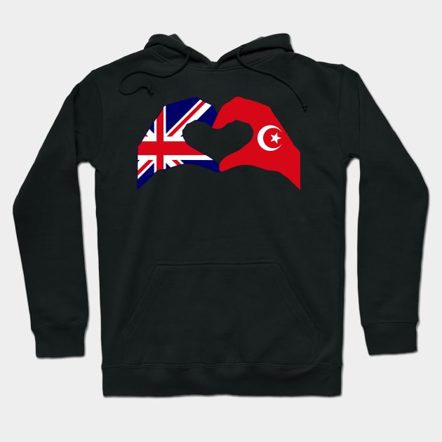 We Heart UK & Islam Patriot Flag Series Hoodie by Village Values